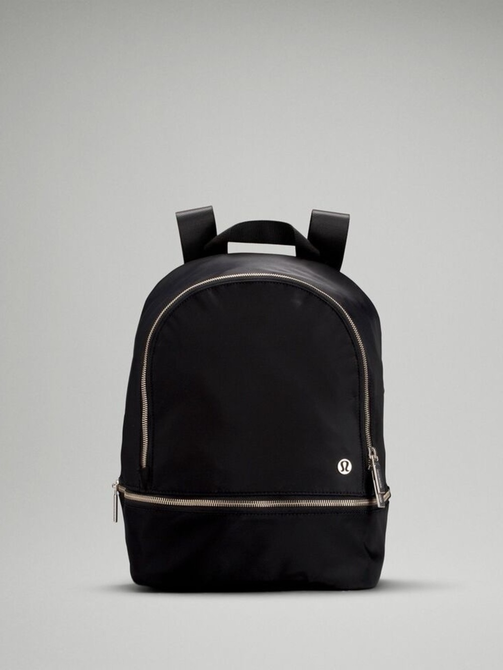 Lululemon MINI 11 L City Adventurer Backpack Black and Silver ( RARE )